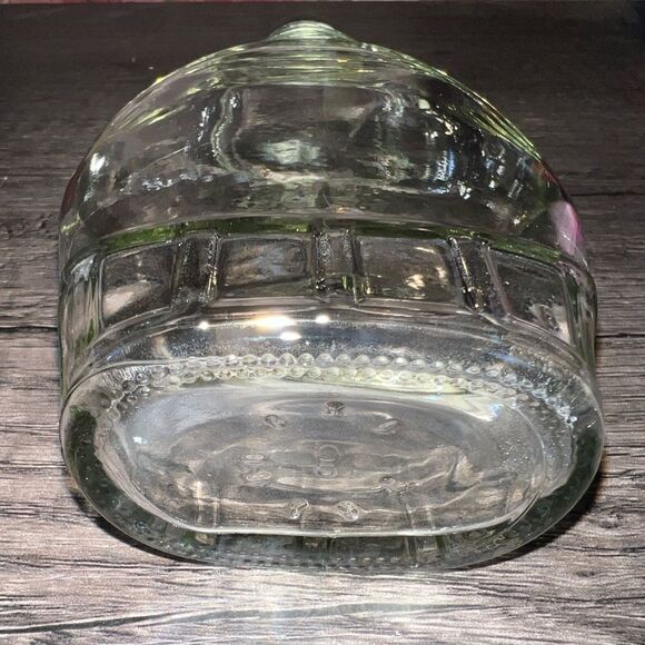 Vintage Clear Glass Syrup Bottle with Twist Top Lid - Picture 2 of 7